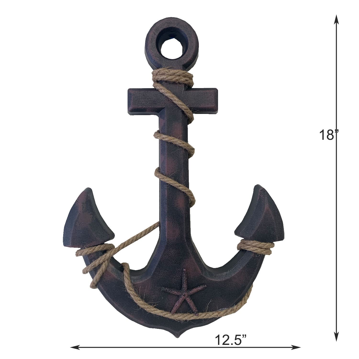 Amazon.co.jp: Grace Home 木製アンカー ロープとクロスバー付き 木製